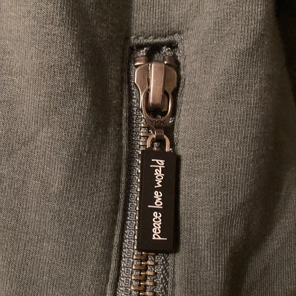 Peace Love World Reversible Oversized Hoodie - Picture 9 of 11